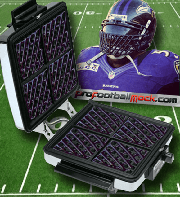 The Ray Lewis Facemask Waffle Maker